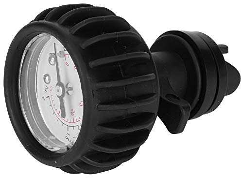 Ticfox Schlauchboot Manometer, Kajakbarometer, 0-2 BAR/0-30 PSI Gummi Schlauchboot Luftdruckmesser Messung aufblasbare Boot einzelne Barometer mit Handpumpe für Schlauchboot, Gummiboot