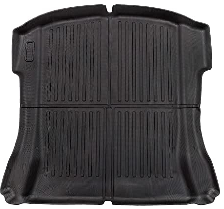 Tesvolution® Allwetter Kofferraummatte für Tesla Model 3-2021 + 2022 + 2023 - Gummimatte Automatte Set wasserdichtes Zubehör