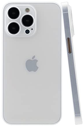 CELLBEE Kompatibel mit iPhone 14 Pro Hülle Case - Premium Slim Schutzhülle für iPhone, Extrem Dünn, Anti Kratzer, Schutz ohne Kompromisse, Milky Transparent - Durchsichtig