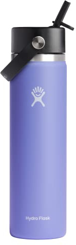 Hydro Flask 24 OZ Wide Flex Straw Cap Lupine, Double-wall