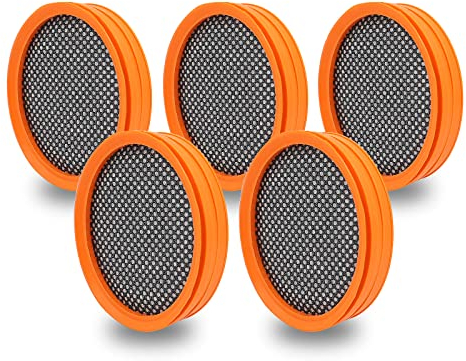 Laukowind 5 Stück FC8009/01 Filter für Philips Akkusauger SpeedPro & SpeedPro Aqua – Kompatibel mit FC6721, FC6722, FC6723, FC6724, FC6725, FC6726, FC6727, FC6728, FC6729 – Staubsaugerfilter