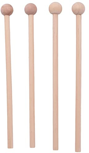 Schlagzeug, Holzhammer, 2 Paar, für -Glocken, Xylophon, , Glockenspiel und Glocken