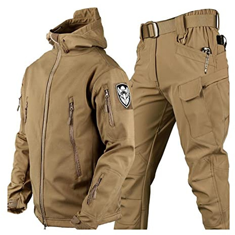 Yytcsjz Skianzüge für Herren, Herren Ski Anzug Winter Wasserdicht Winddicht Kapuze Schneemantel und Hose, Outdoor Sport Schneeanzüge, zum Skifahren und andere Winter Outdoor Ski Aktivitäten