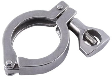 Colliers de serrage réglables en acier inoxydable, Pin Heavy Duty Tri Clamp Avec Écrou Papillon, Collier Serrage Métallique pour Tuyaux, Gaz, Eau, Voiture, Machine À Laver, Jardin (OD1,5 Pouces)