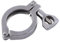 Agatige Tri Clamp, Morsetto Tri Heavy Duty, Morsetto di Tre Vie in Acciaio Inox Giunto a Tre Vie per Tubi Raccordi Tri Clamp per Progetti di Miglioramento Domestico(OD 1,5 pollici)