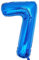 Vthoviwa 40 Zoll/18 Farbens Luftballon Zahlen 7 Blau, Luftballon 7. Geburtstag Foil Ballon, 0123456789,10-19,20-25,30,40,50,60,70,80,90, Folienballon 7 Party Dekoration Helium Unterstützen