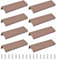 MOROBOR Fingerrandgriff, verdeckter Griff, moderner Stil, Schubladengriff, rechtwinklig, Aluminiumlegierung, unsichtbarer Griff, Kleiderschrankgriff für Schrank, Hardware, Schublade, 120 mm, Braun, 8