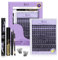B&Q Wimpernverlängerung Set - 156 PCS Lash Extension Set mit Applikatoren, Kleber, Entferner, Mascara Pinsel für DIY Wimpern Extensions (B05)