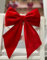 SKYTE® 30cm x 32cm Christmas Velvet Bow, Large Door Bows Christmas Tree, Wreath Bow Festival Wrapping for Christmas Tree Fireplace Home Front Door Decorations (Red)