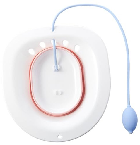 HOMSFOU Waschbecken für schwangere Frauen tragbarer Sitz Sitzbadeset -Sitz Sitzbadewanne Sitzbad WC-Sitz Sitzbad für die Wochenbettpflege nach der Geburt Bidet Stuhl Pflegebecken pp