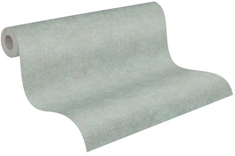 A.S. Création Smart Surfaces Einfarbige Vliestapete in Putzoptik 10,05 m x 0,53 m - Beige, Braun, Blau - einfarbige Wandtapete für verschiedene Räume Made in Germany - 395664