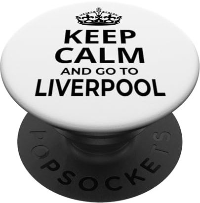 Liverpool Souvenir / Keep Calm And Go To Liverpool! Spruch PopSockets mit austauschbarem PopGrip