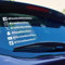 Social Media Tags, personalisierbar, für Autofenster, Vinyl-Aufkleber