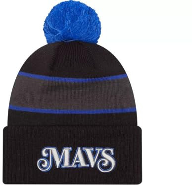 New Era Bommelmütze - City Official NBA Teams, Dallas Mavericks Schwarz, Einheitsgr��e