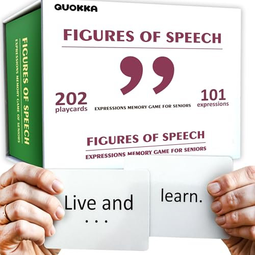 Quokka Dedicated Deck Card Game Figures of Speech - Memory Card Games for Seniors Activities for Dementia Patients