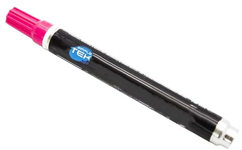 SIMPLETEK - Pennarello Indelebile Rosa 10ml - Marker Industriale per Plastica, Vetro, Metallo - Colore Brillante e Duraturo