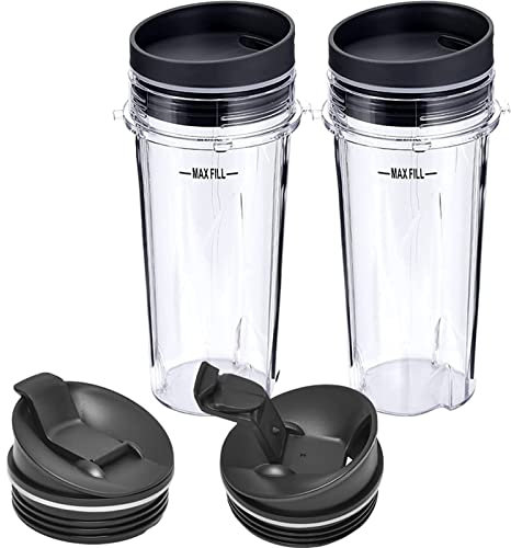 16oz Cup Ninja-Single Serve Cup with Lid and Seal Lid Juicer Cup Drinking Bottle Travel Drinking Jars