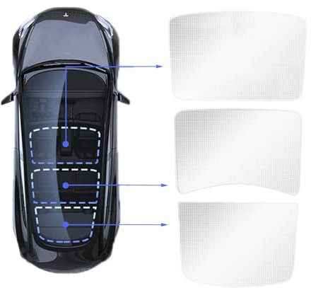 Protection Sunshade Privacy Sun Shade For Tesla For Model 3 Y Car Side Window Sunshade Blind Shading For Camping Hiking Rest Accessories Sun Shades(A White Ice 3piece)