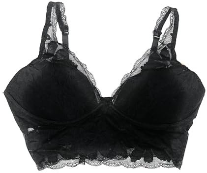Victoria's Secret Pink Lace Push Up Bralette, Black, S