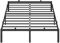 VASAGLE Doppelbettgestell, Bett, 140 x 200 cm, Metallbett, Bettrahmen, Unterbettaufbewahrung, modern, Gästebett, einfacher Aufbau, tintenschwarz RMB134B01
