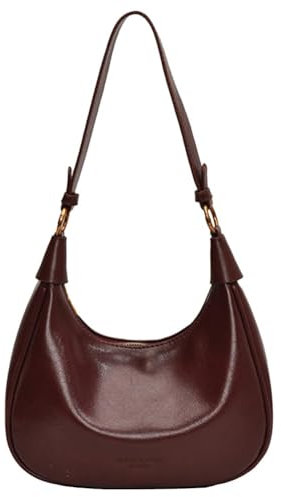 JABALUX Handtasche Klein Y2K Schultertasche Klein Achseltasche Hobo Bag Shoulder Bag Women Retro Umhängetasche Vintage für Frauen Reisen (Claret)