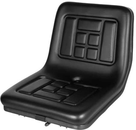Donened - Traktorsitz, Schleppersitz Sitz mit Rückenlehne, Universal Traktorsitz, PVC Leder Wasserdicht, für Traktoren, Rasenmäher, Gabelstapler, Bagger, 44.5 x 35.5 x 33.5cm