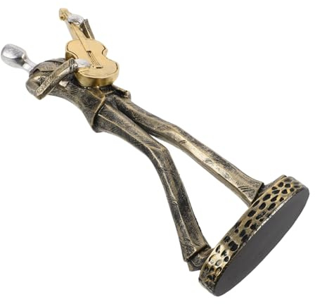 BESTOYARD Abstrakte Gitarrist Skulptur aus Robustem Harz Moderne Musiker Deko fürs Wohnzimmer Kleine Gitarristenstatue als Tisch und Regalornament