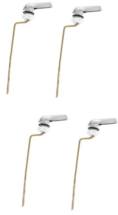 DIYEAH 2 Sätze Toilettenhebel Mit Elektroplattierung Universeller Betätigungshebel Für Wc Spülkasten Einfache Installation Ohne Werkzeug Anpassbar Für Verschiedene 2 Stück * 2