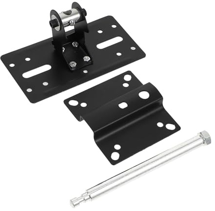 ANDRESLAD Adjustable Rotatable Wall-mounted Speaker Stand Rack Ceiling and Wall Audio Shelf Holder for Home Theater Sound Bars and Center Speakers Space-saving Bracket with Screws Black