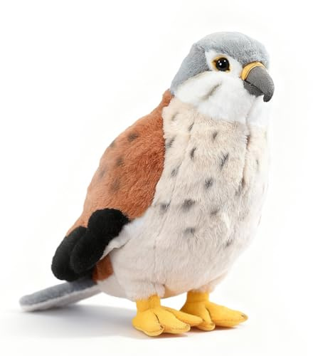 PuffPurrs Turmfalke Plüschtier - Lebensecht 25cm Falke Spielzeug, Realistisches Greifvogel Geschenk
