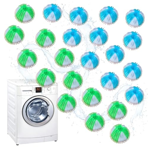 24PCS Pet Hair Remover for Laundry Dog Cat Hair Remover Washing Machine Catcher Balls Reusable Lint Catcher Washing for Bedding Clothes Laundry