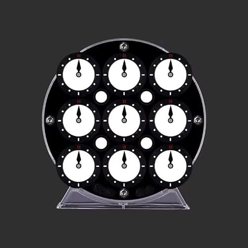 Logica Spiele - Magnetische Zauberuhr – Magnetisches Puzzle mit 18 rotierenden Zifferblättern – Speedcubing – für Leidenschaften und Profis