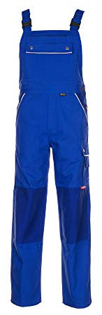 Planam 2130106 Canvas 320 Latzhose, Kornblau/Kornblau, Größe 106