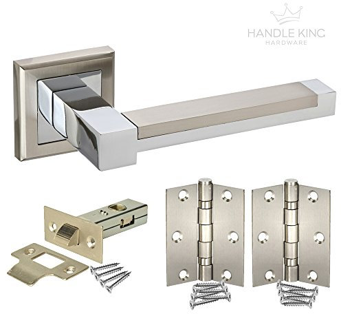 New Door Pack 5 Sets Door Handles, Latches & Hinges H61 HL 5 Pack - from Handle King