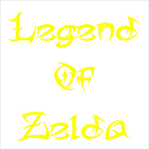 Legend of Zelda-Autoaufkleber, schwarz, für Stoßstange oder Autofenster.