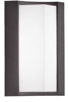 Trio Leuchten LED Außen-Wandleuchte, Aluminiumguss, inklusiv 6 W, Höhe 22 cm, anthrazit 220360142, Schwarz