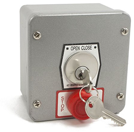 MMTC 1KXS Nema 4 Exterior Tamperproof Open-Close Key Switch With Stop Button Surface Mount