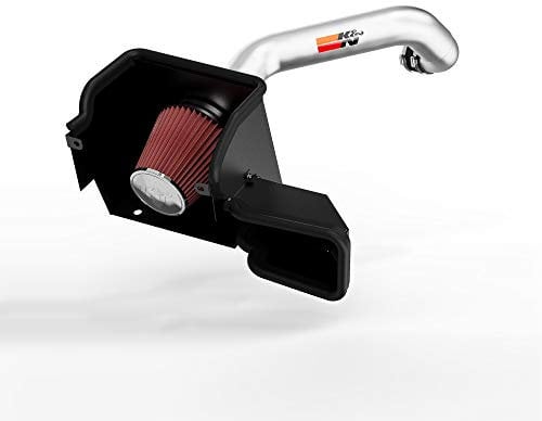 K&N High Performance Air Intake Kit kompatibel mit Dodge Ram 1500 3.6L V6 2013-2021 - Silber (77-1564KS), Rot