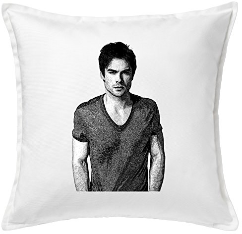 Ian Somerhalder Funny Kissenbezug / Cushion & Pillow Cover (Weiß