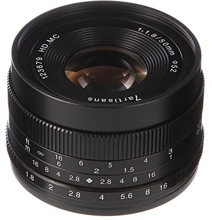 7artisans 50mm F/1.8 Enfoque Manual Lente Fija MF Objetivo para Sony E-Montura A6500 A6300 A6000 A5000 A5100 NEX-7 NEX-5A NEX-5T NEX-5C NEX-5N NEX-5R NEX-6 DSLR Cámaras