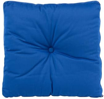 bionik by BioKinder® Sitzkissen 40 x 40 cm | Sitzpolster und Stuhlkissen aus 100% Baumwolle, gefüllt mit Baumwolle | 40 x 40 x 8 cm | Blau