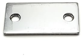 Door Strike Filler Plate | Cylindrical Lock Prep | Mortise Filler | Strike Plate Replacement Hardware | Tuff Strike (Polished Chrome)