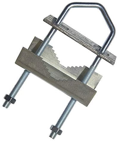 ZN1008 Ringhierino - Supporto per antenna Tv per pali con diametro da 25 a 40 mm, supporto per antenna TV digitale e/o parabola, galvanizzazione elettronica, made in Italy