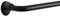 Eclipse Clinton Tringle à Rideaux occultante réglable de 1,6 cm – Tringle à Rideaux pour fenêtres de 71 à 122 cm – Noir Mat