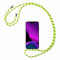 2ndSpring Handykette Schutzhülle kompatibel mit Samsung Galaxy A21S Handyhülle mit Band,Halsband Lanyard Silikonhülle,Leuchtendes Grün