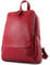 modamoda de T138 Damen Leder Rucksack Handtasche handmade in Italy, Farbe:Dunkelrot2021