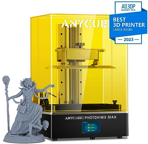 ANYCUBIC Photon M3 Max Resin 3D Printer, 13.6“ 7K UV LCD 3D Printer, Automatic Feeding Resin, Fast Printing, High Precision, Large Printing Size 11.7” x 6.5” x 11.8”