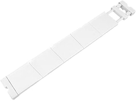 LIYIVNAA Expanding Narrow Closet Shelf Tension Rod Slim Cupboard Divider Hanger Adjustable Cabinet Organization Storage Rack Windowsill Bathroom Shelving Unit for Small Space - White