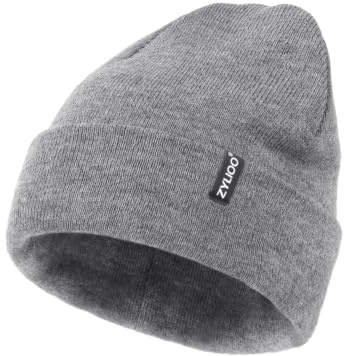 Zylioo S/M/XL/XXL/3XL Strickmütze Großen Kopf Wintermütze Beanie Mütze | Übergroße Winter Warme Knit Cuffed Watch Cap Beanie Hats für Alltag Outdoor