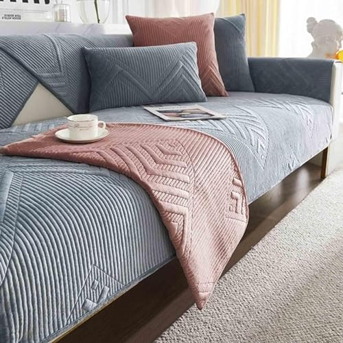 YWQJL Sofabezug Antirutsch,Sofaschutz Sofaschoner,Kratzschutz Hund Katze Überwurf Hundedecke Ecksofa Sofa Schutzdecke Schonbezug Sofa Abdeckung Sofaüberwurf Couchhusse,Blau-70x70cm